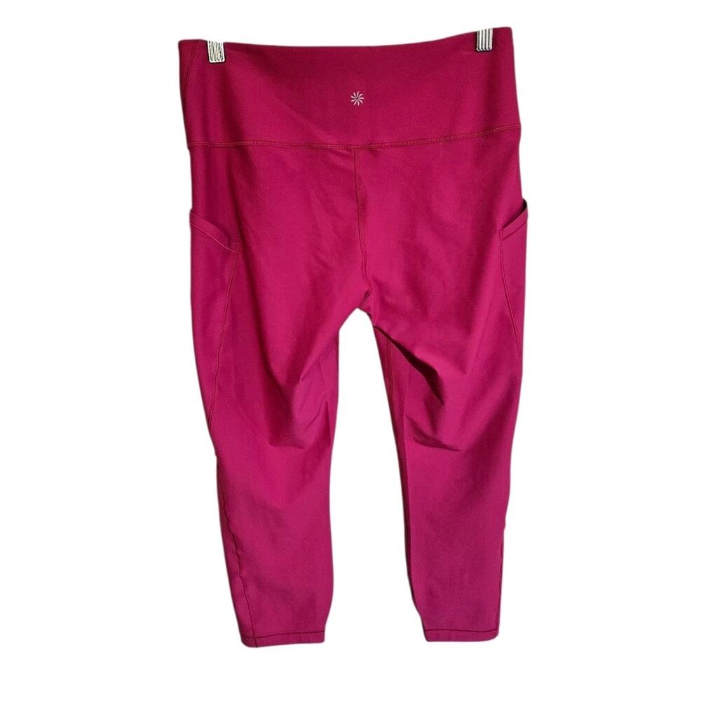 NWT Athleta Interval Stash 7/8 Tights Pink Size Large - Picture 2 of 4
